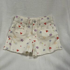 Old Navy  girls High-Waisted O.G. Floral Cut-Off Jean Shorts